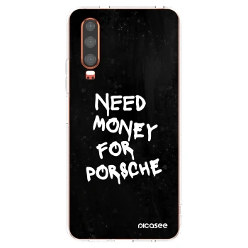 Picasee silikónový prehľadný obal pre Huawei P30 - Black Dollar