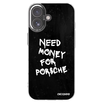 Picasee silikónový prehľadný obal pre Apple iPhone 17 - Black Dollar