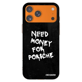 Picasee silikónový prehľadný obal pre Apple iPhone 17 Pro Max - Black Dollar
