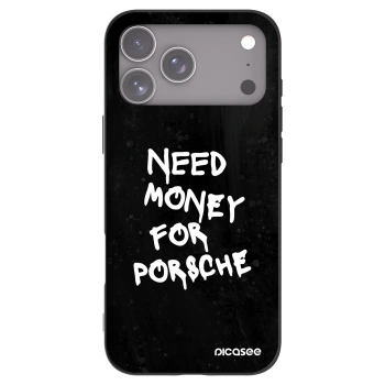 Picasee silikónový čierny obal pre Apple iPhone 17 Pro Max - Black Dollar
