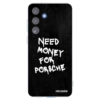 Picasee silikónový prehľadný obal pre Samsung Galaxy S25 FE 5G - Black Dollar