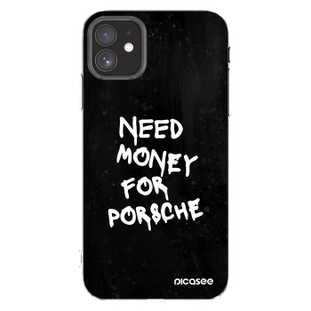 Picasee silikónový prehľadný obal pre Apple iPhone 11 - Black Dollar