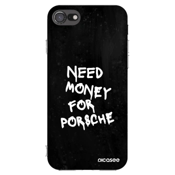 Picasee silikónový prehľadný obal pre Apple iPhone 8 - Black Dollar