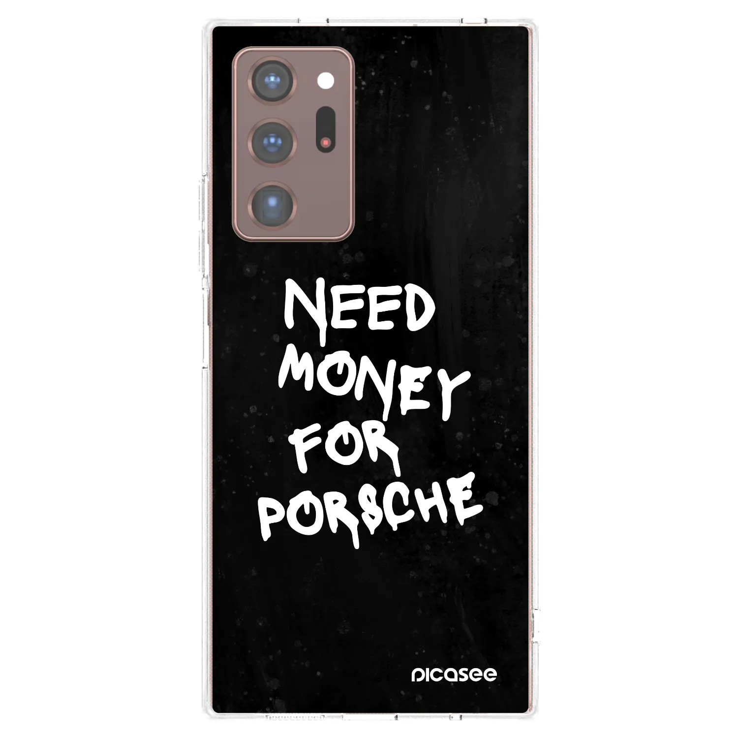 Picasee silikónový prehľadný obal pre Samsung Galaxy Note 20 Ultra - Black Dollar