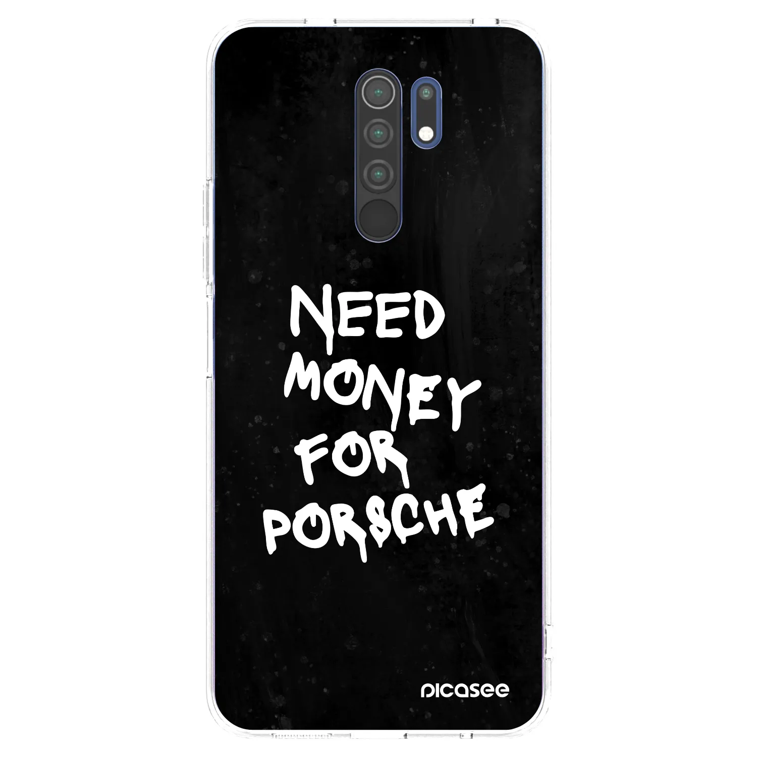 Picasee silikónový prehľadný obal pre Xiaomi Redmi 9 - Black Dollar