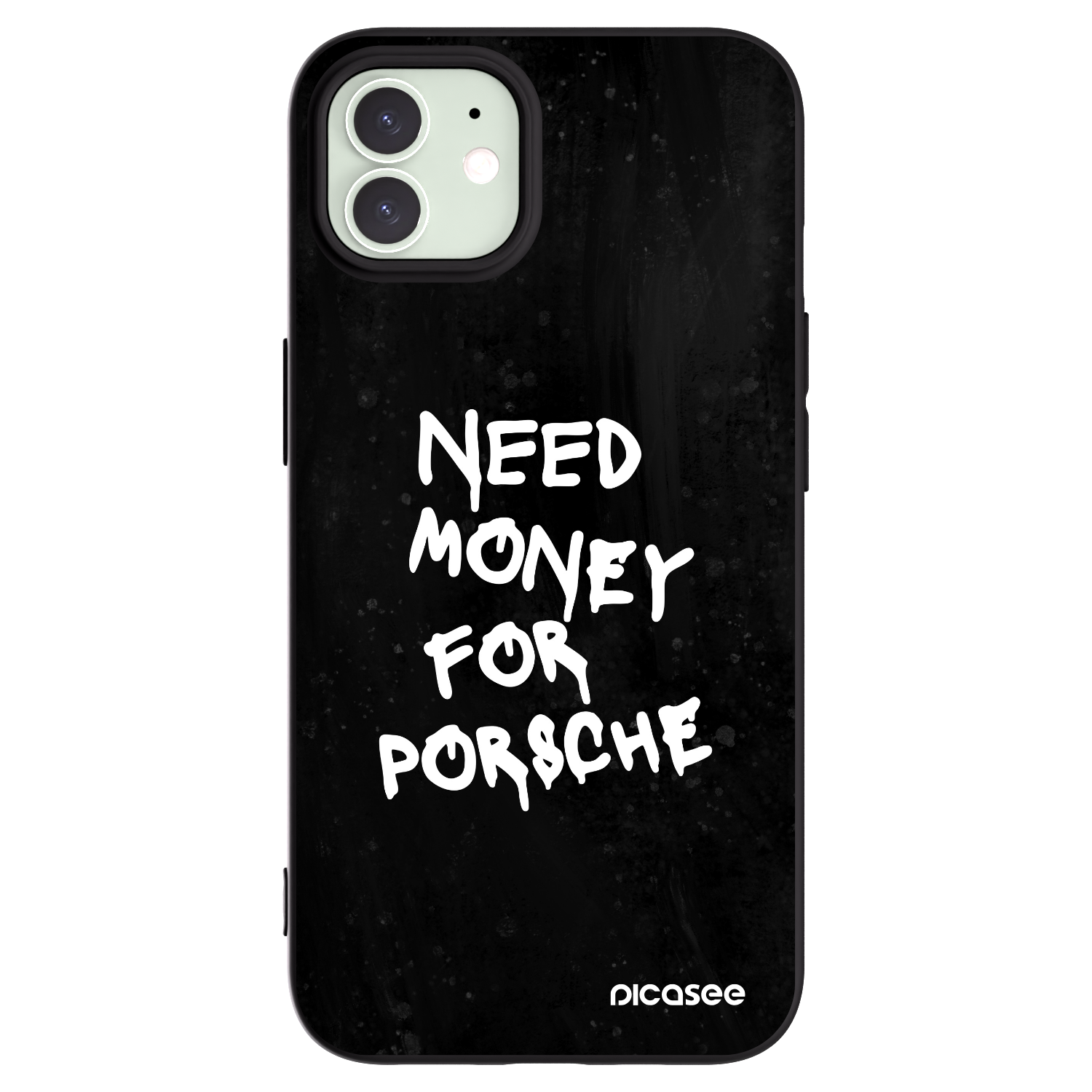 Silikónový čierny obal pre Apple iPhone 12 - Black Dollar