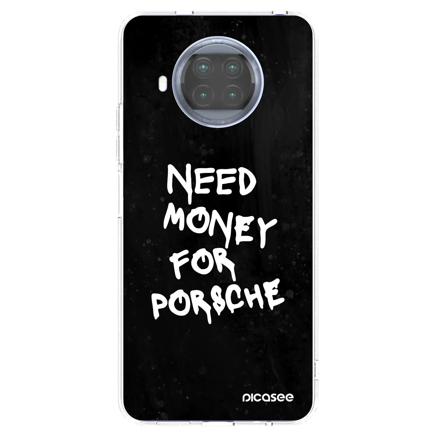 Picasee silikónový prehľadný obal pre Xiaomi Mi 10T Lite - Black Dollar