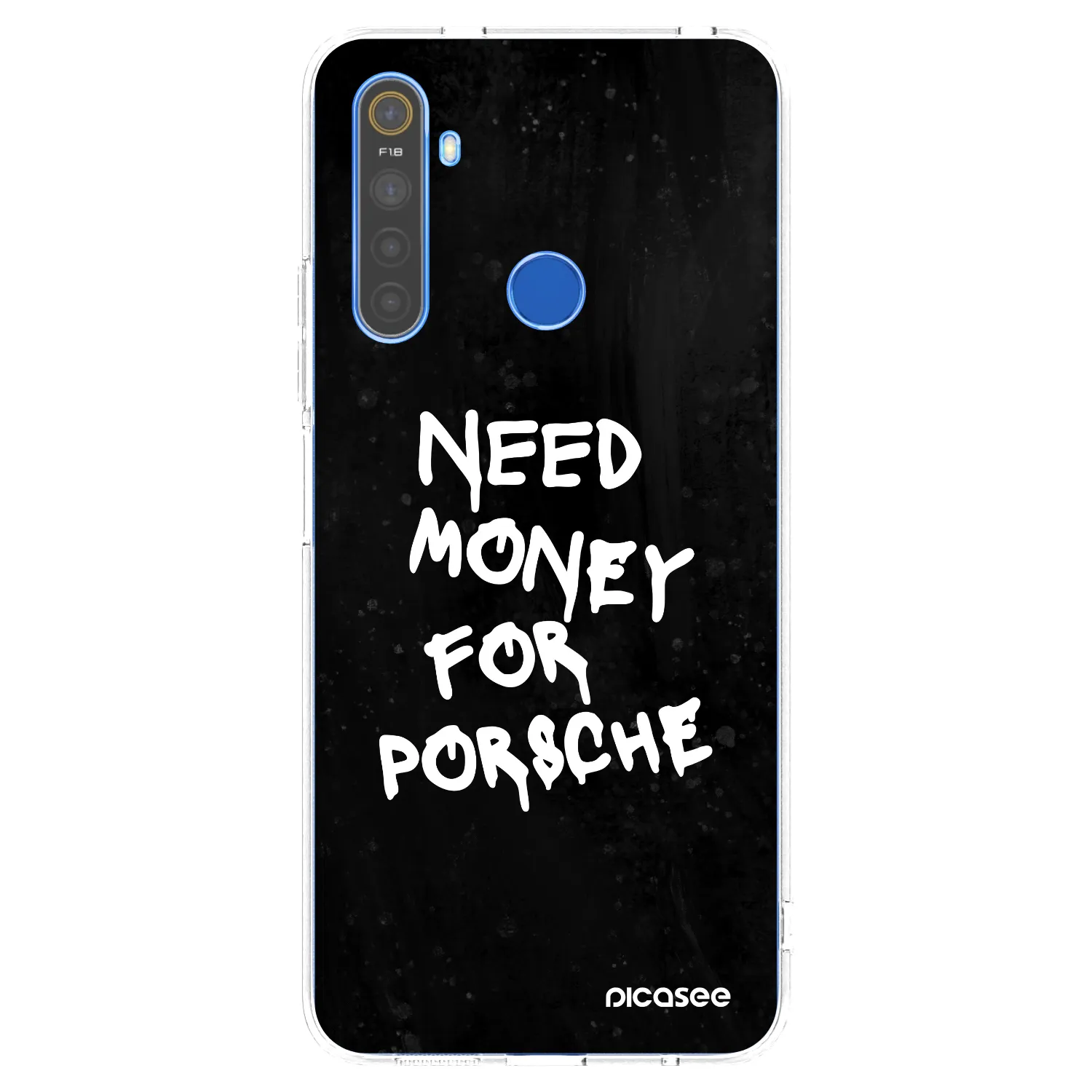 Picasee silikónový prehľadný obal pre Realme 5 - Black Dollar