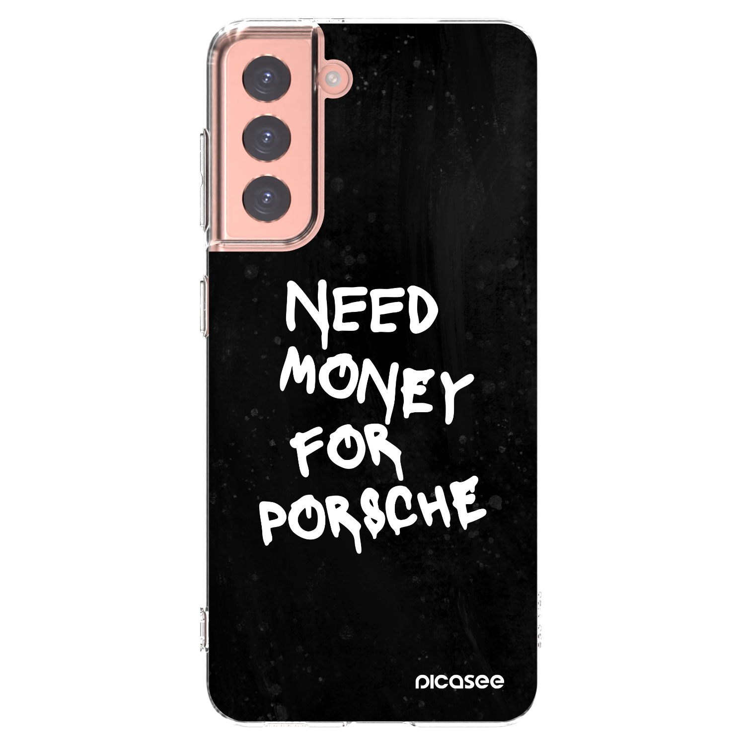 Silikónový prehľadný obal pre Samsung Galaxy S21 5G G991B - Black Dollar