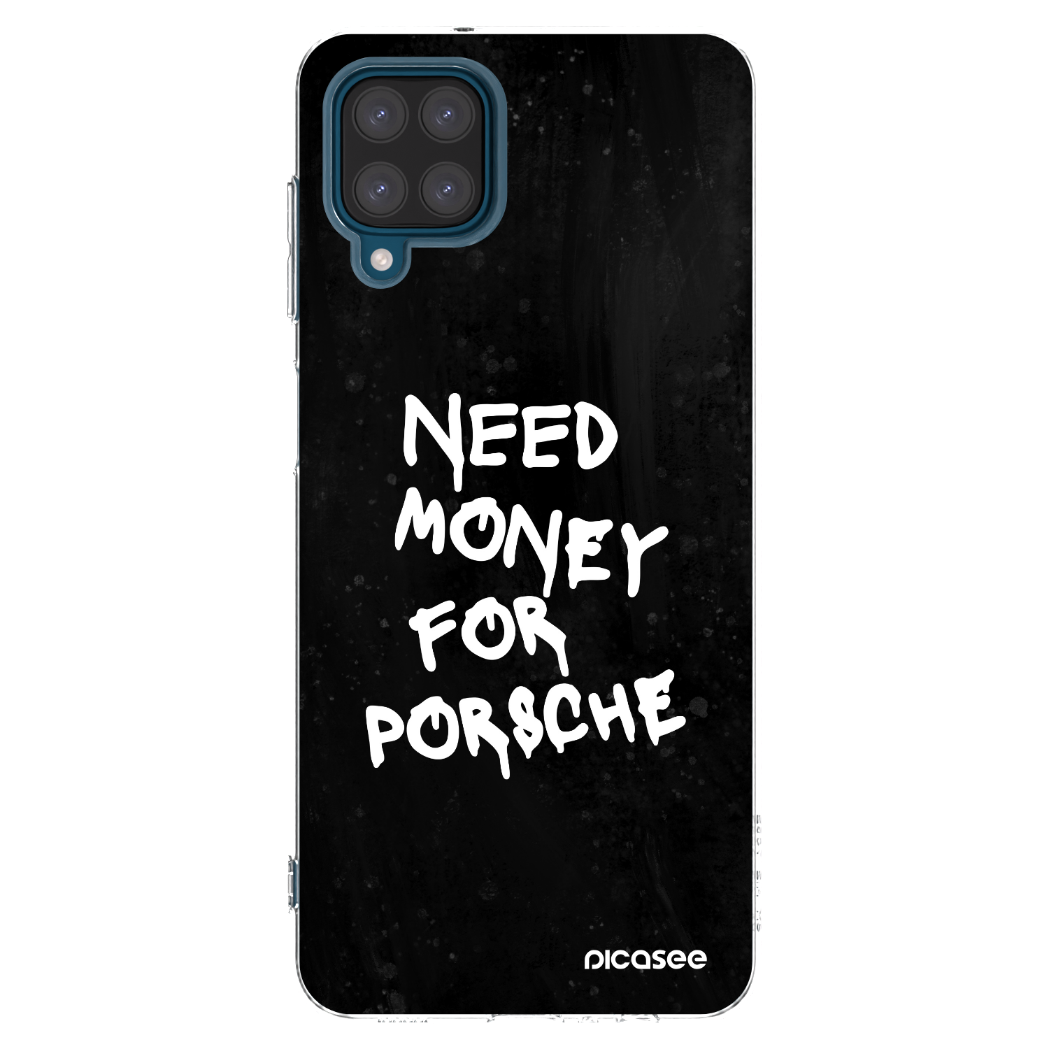 Picasee silikónový prehľadný obal pre Samsung Galaxy A12 A125F - Black Dollar