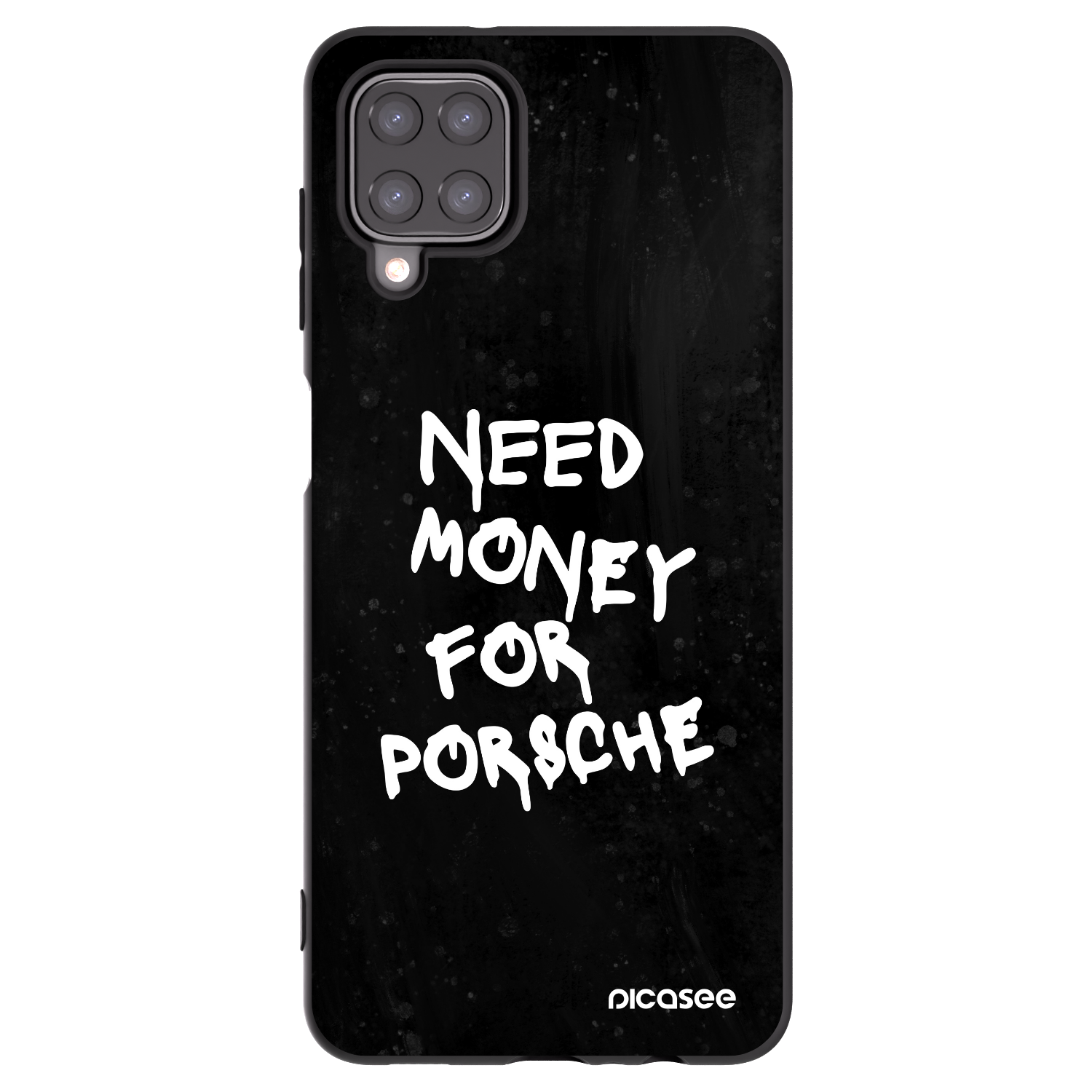 Picasee silikónový čierny obal pre Samsung Galaxy A12 A125F - Black Dollar
