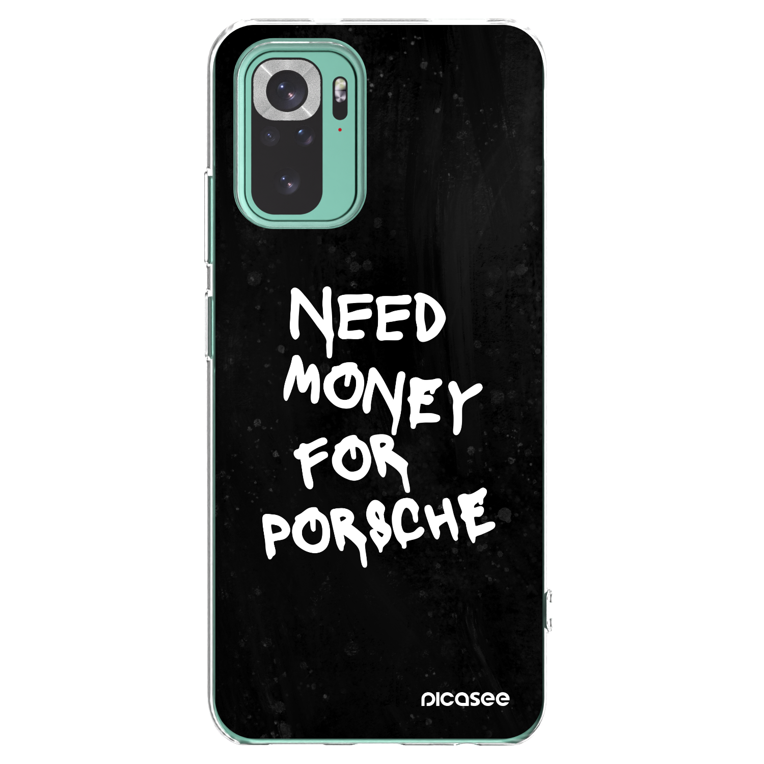 Picasee silikónový prehľadný obal pre Xiaomi Redmi Note 10 Pro - Black Dollar