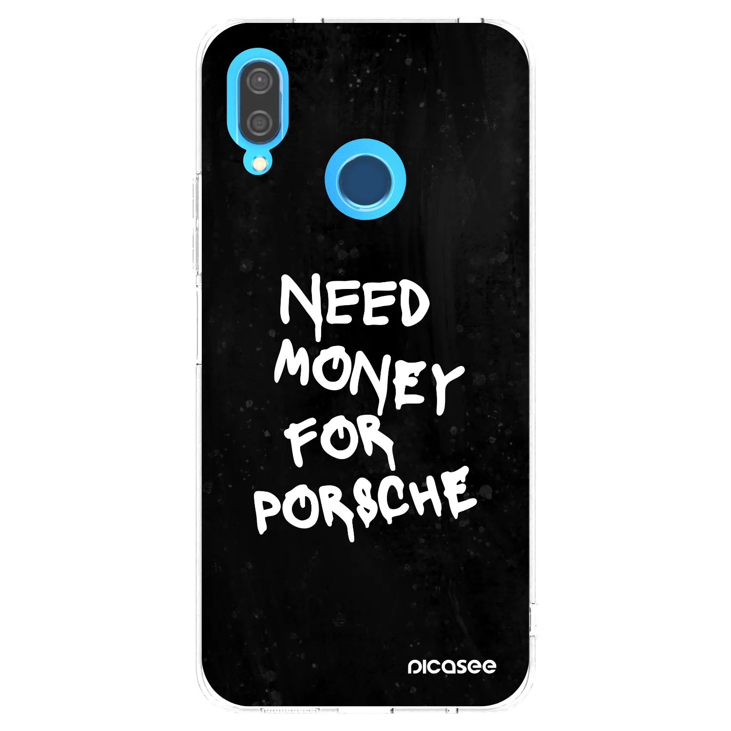 Picasee silikónový prehľadný obal pre Huawei P20 Lite - Black Dollar