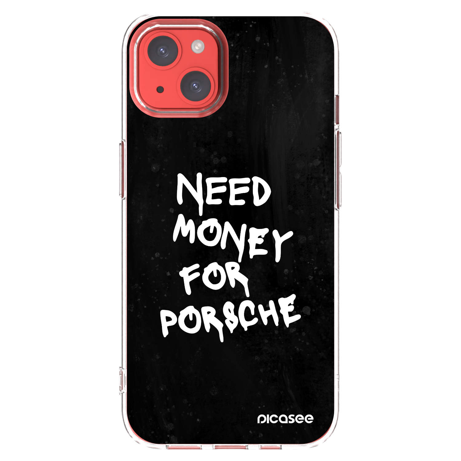 Picasee silikónový prehľadný obal pre Apple iPhone 13 - Black Dollar