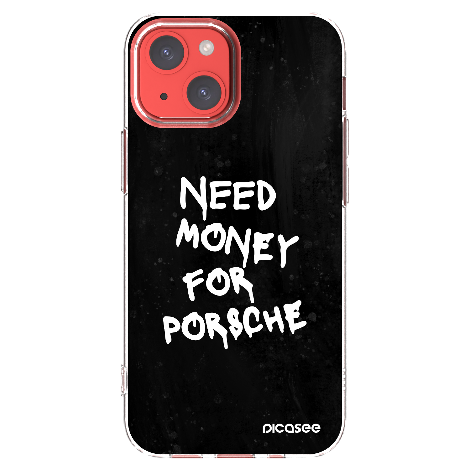 Picasee silikónový prehľadný obal pre Apple iPhone 13 mini - Black Dollar