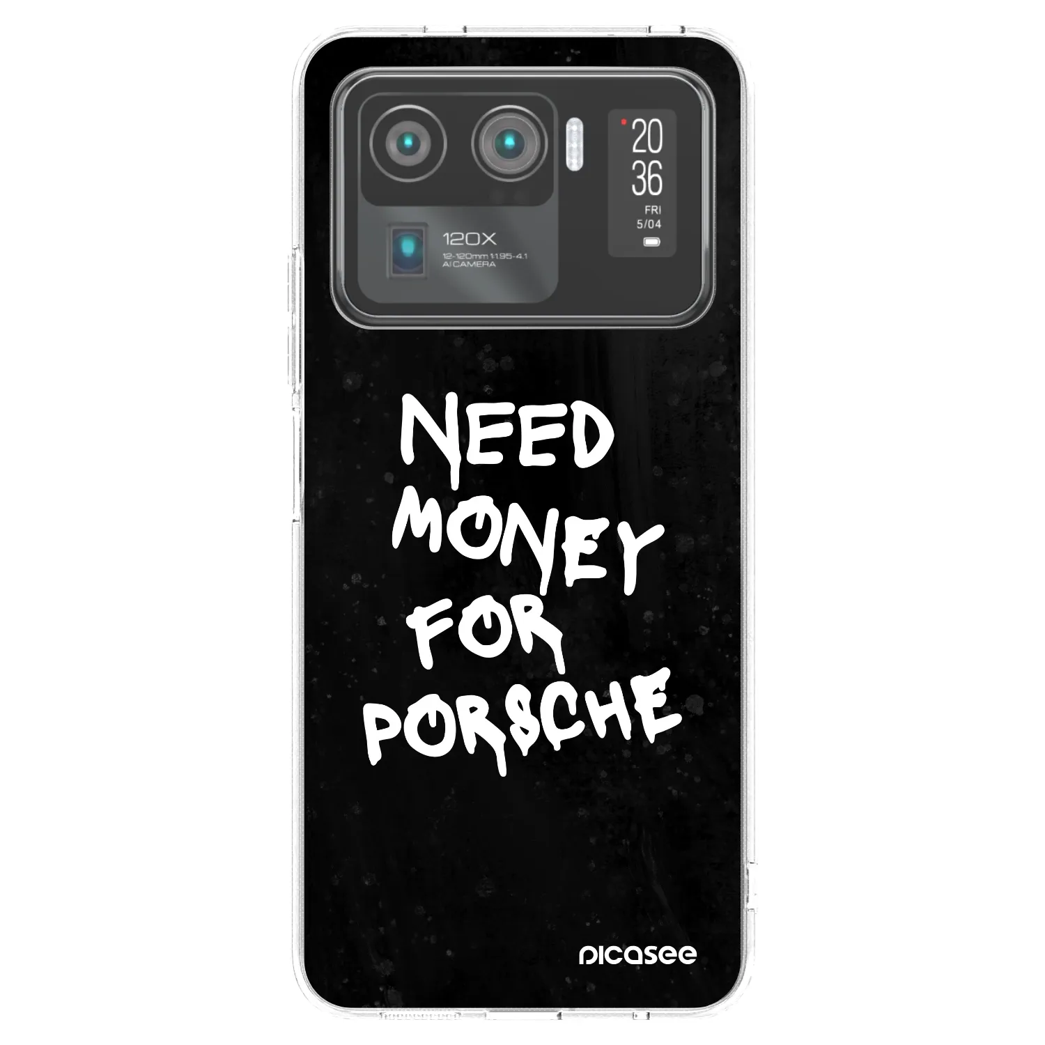 Picasee silikónový prehľadný obal pre Xiaomi Mi 11 Ultra - Black Dollar