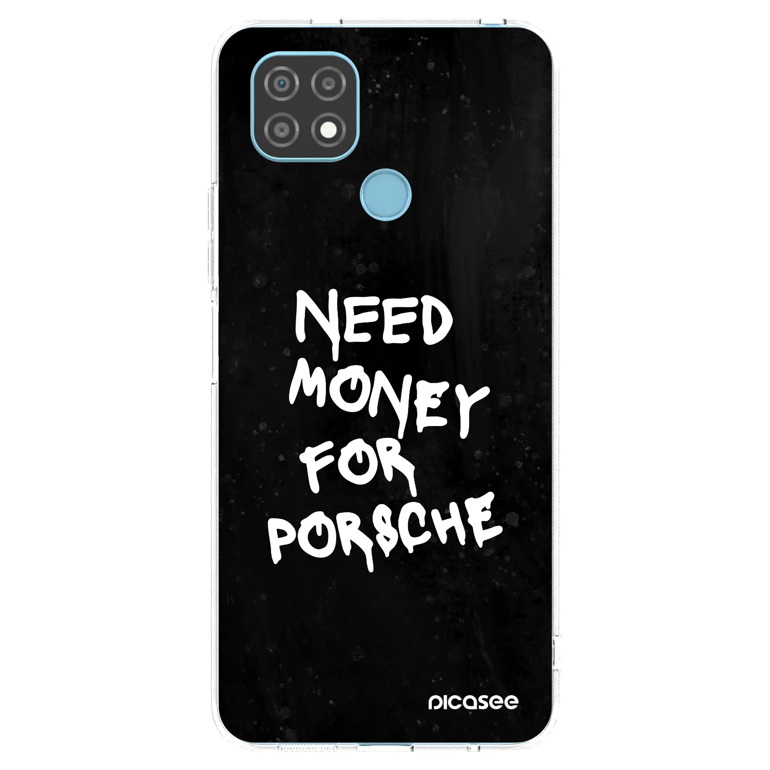 Picasee silikónový prehľadný obal pre Realme C21 - Black Dollar