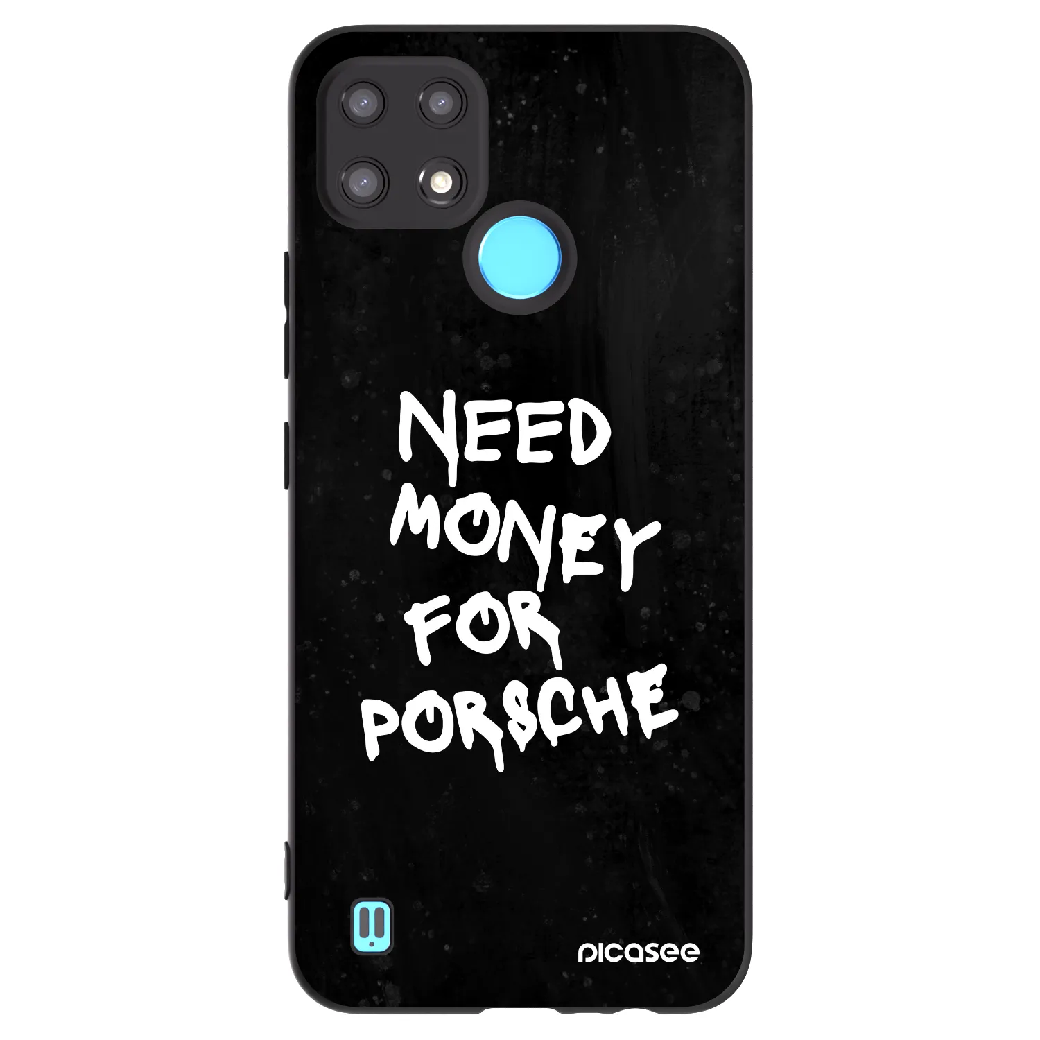 Picasee silikónový čierny obal pre Realme C21 - Black Dollar