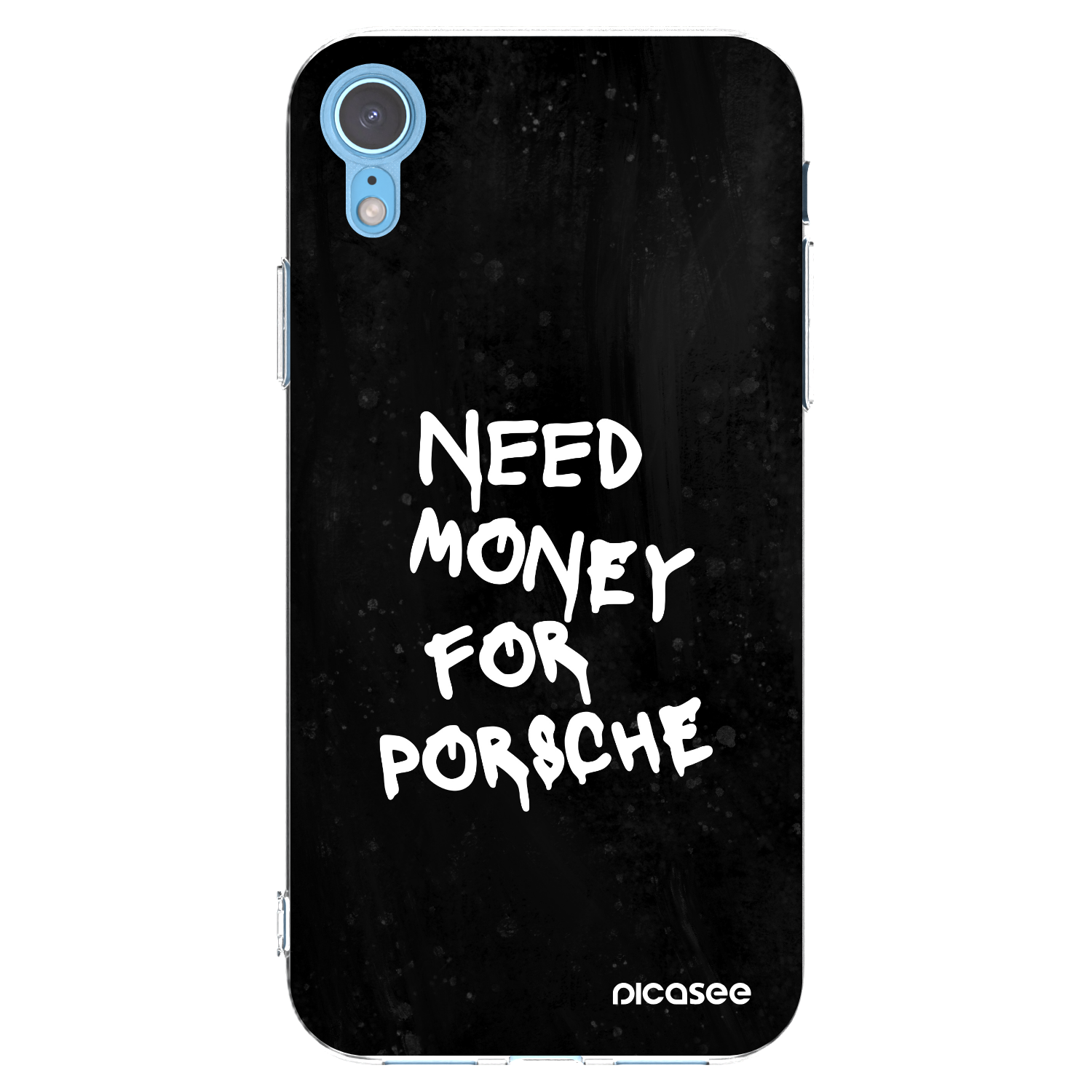Silikónový prehľadný obal pre Apple iPhone XR - Black Dollar