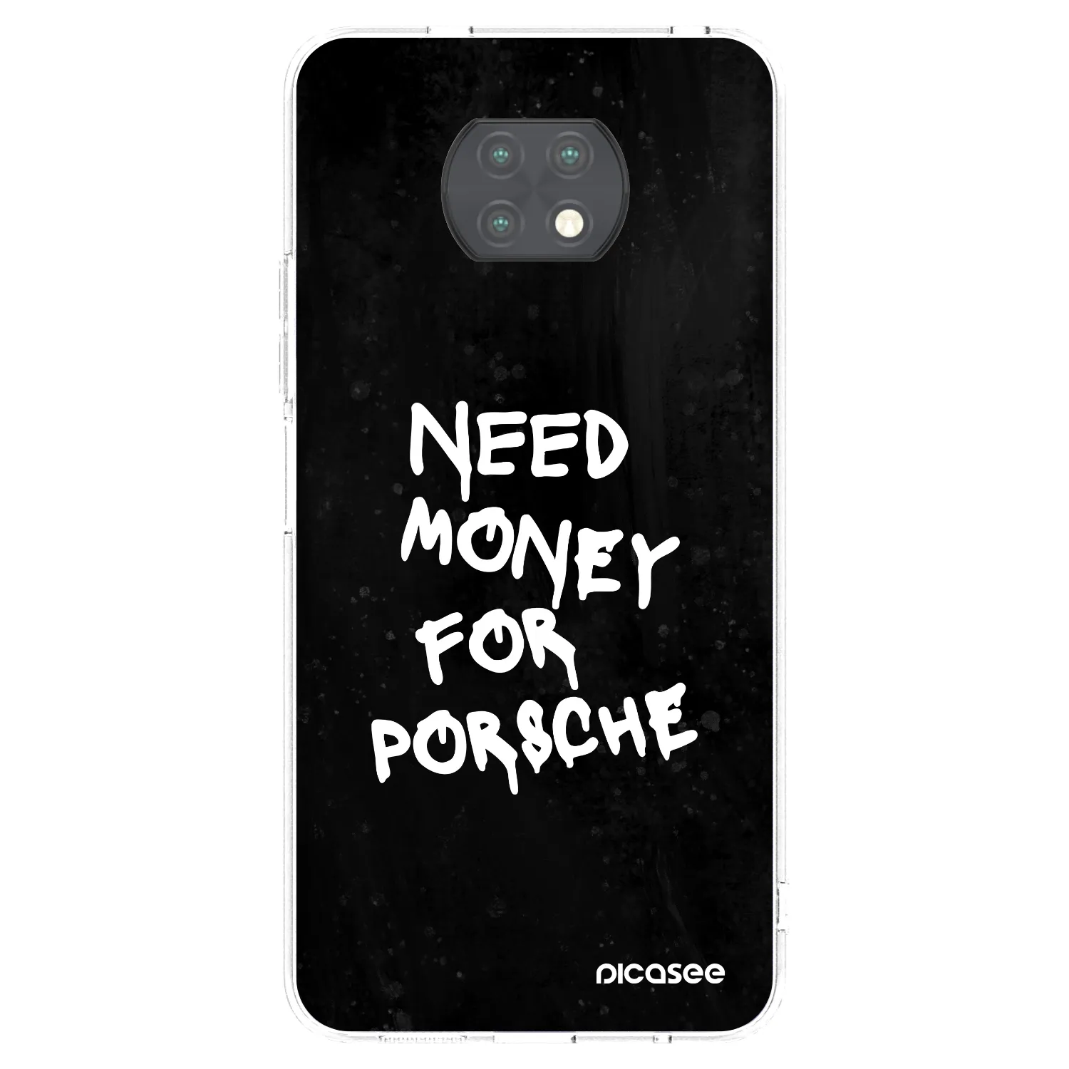 Silikónový prehľadný obal pre Xiaomi Redmi Note 9T - Black Dollar