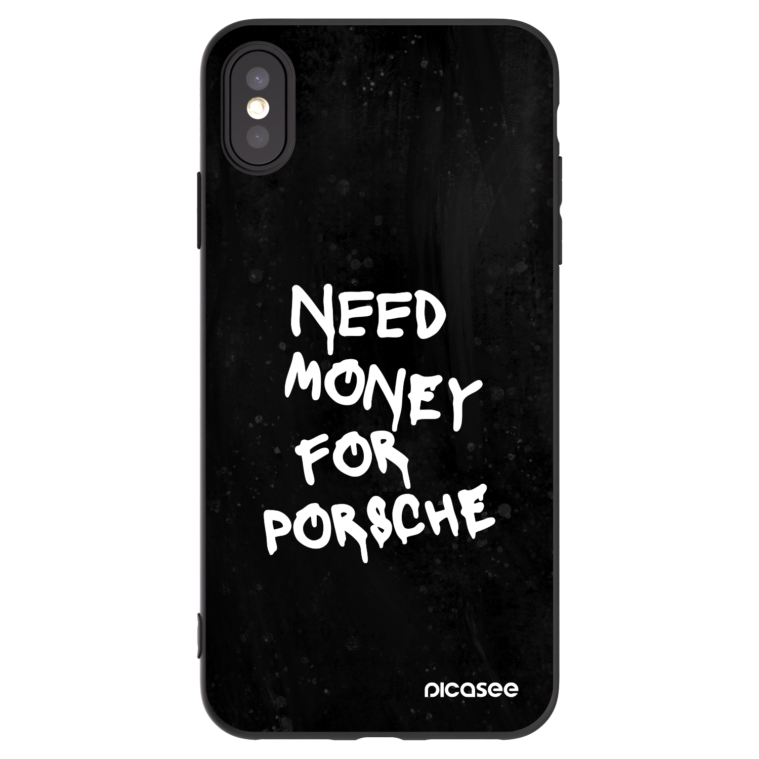 Picasee silikónový čierny obal pre Apple iPhone XS Max - Black Dollar