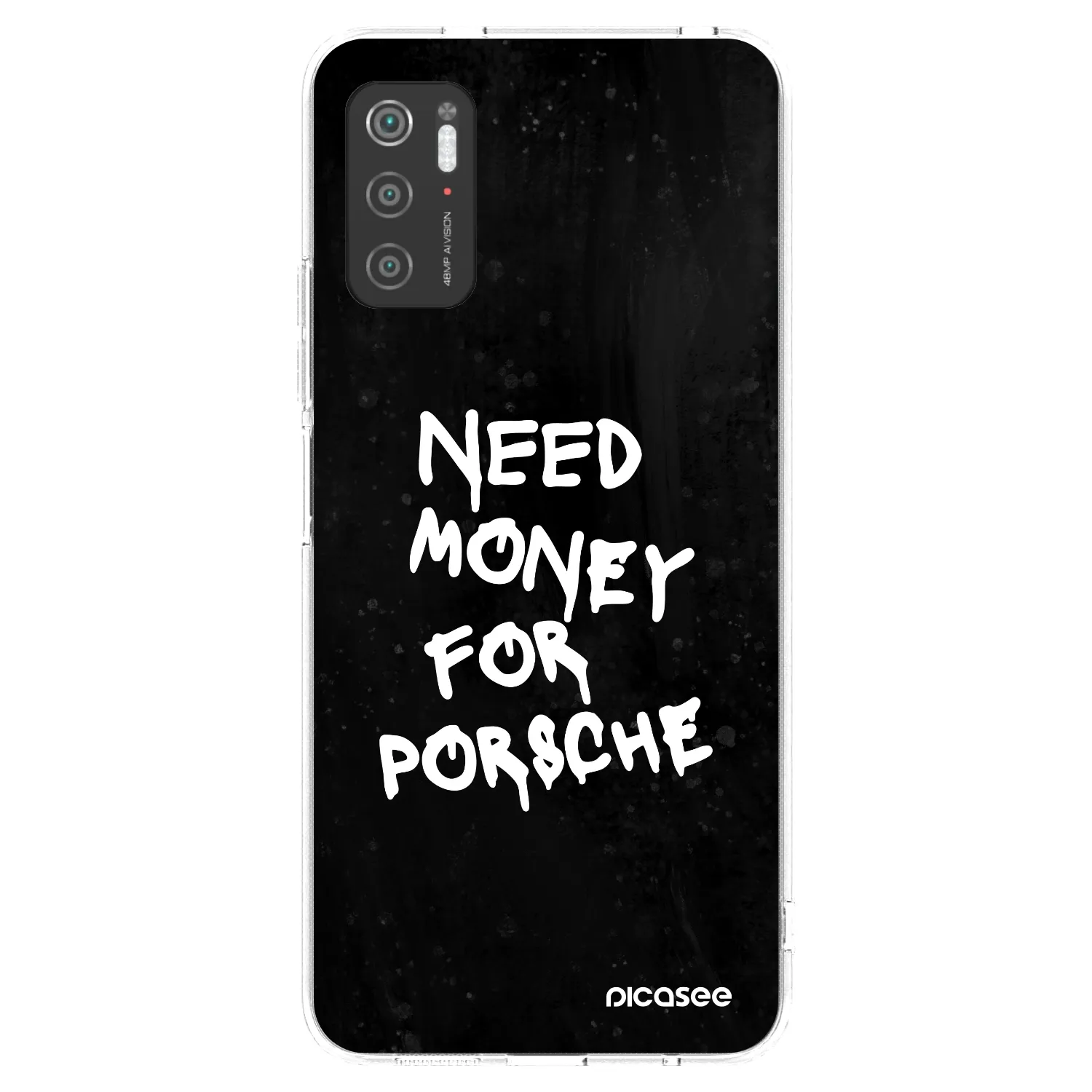 Silikónový prehľadný obal pre Xiaomi Poco M3 Pro 5G - Black Dollar