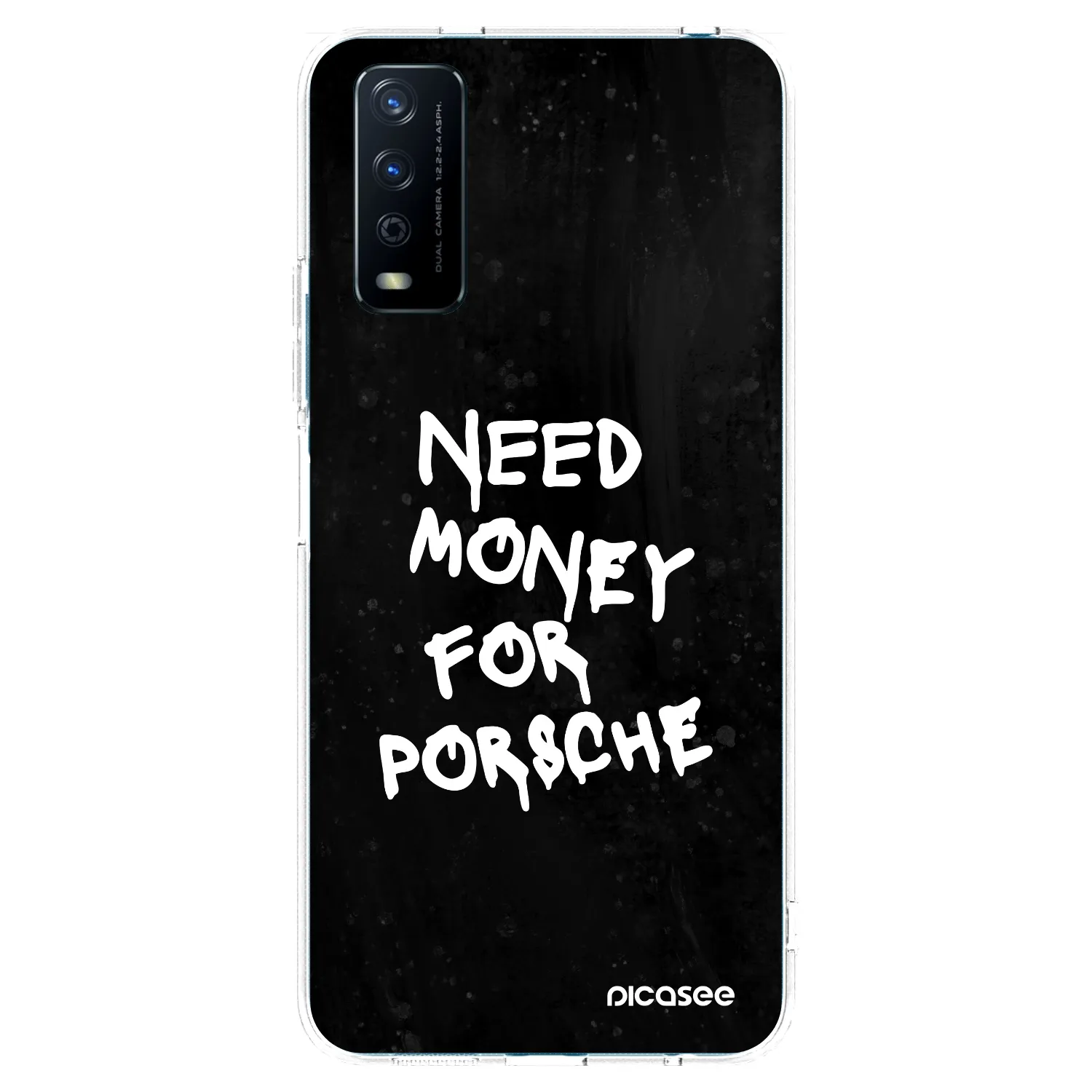 Picasee silikónový prehľadný obal pre Vivo Y11s - Black Dollar