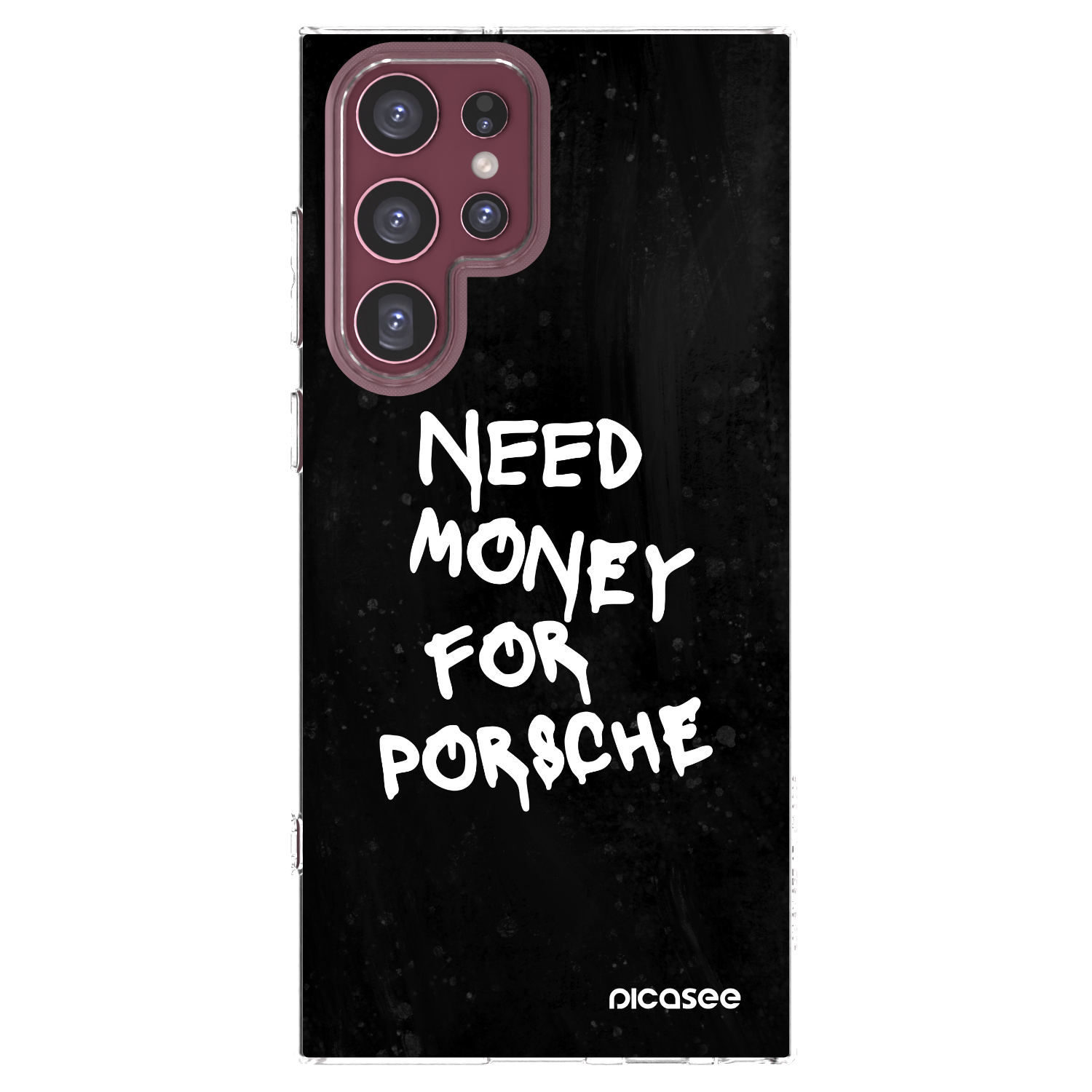 Picasee silikónový prehľadný obal pre Samsung Galaxy S22 Ultra 5G - Black Dollar