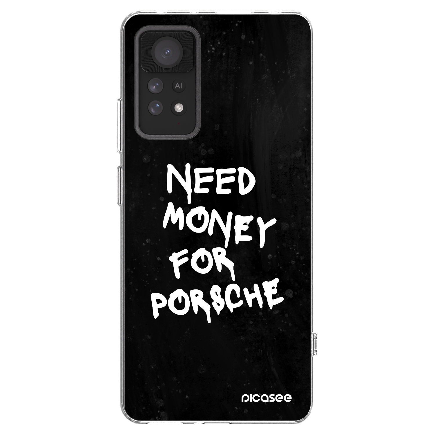 Picasee silikónový prehľadný obal pre Xiaomi Redmi Note 11 Pro - Black Dollar