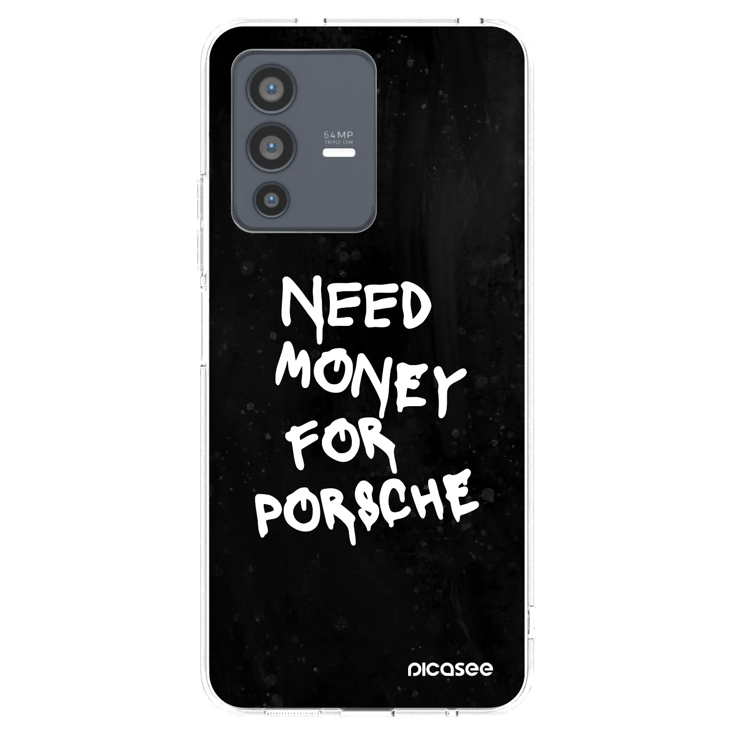 Picasee silikónový prehľadný obal pre Vivo V23 5G - Black Dollar