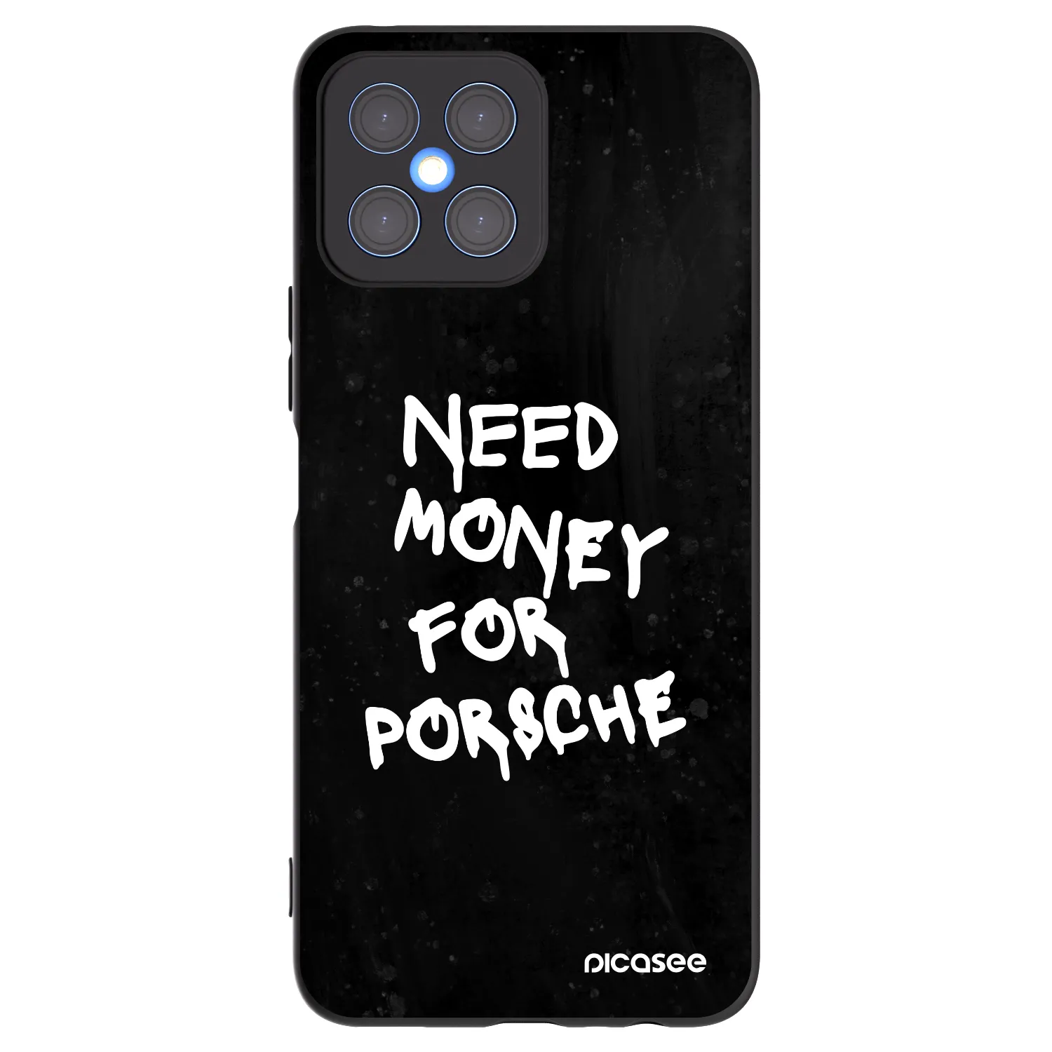 Picasee silikónový čierny obal pre Honor X8 4G - Black Dollar