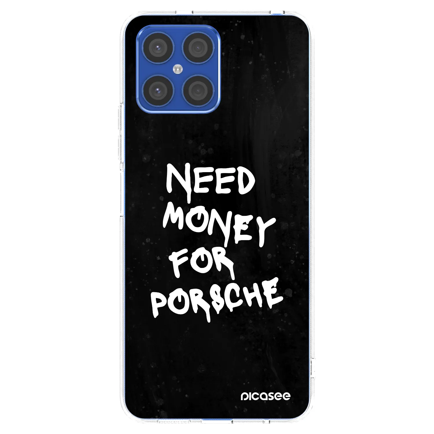 Picasee silikónový prehľadný obal pre Honor X8 4G - Black Dollar