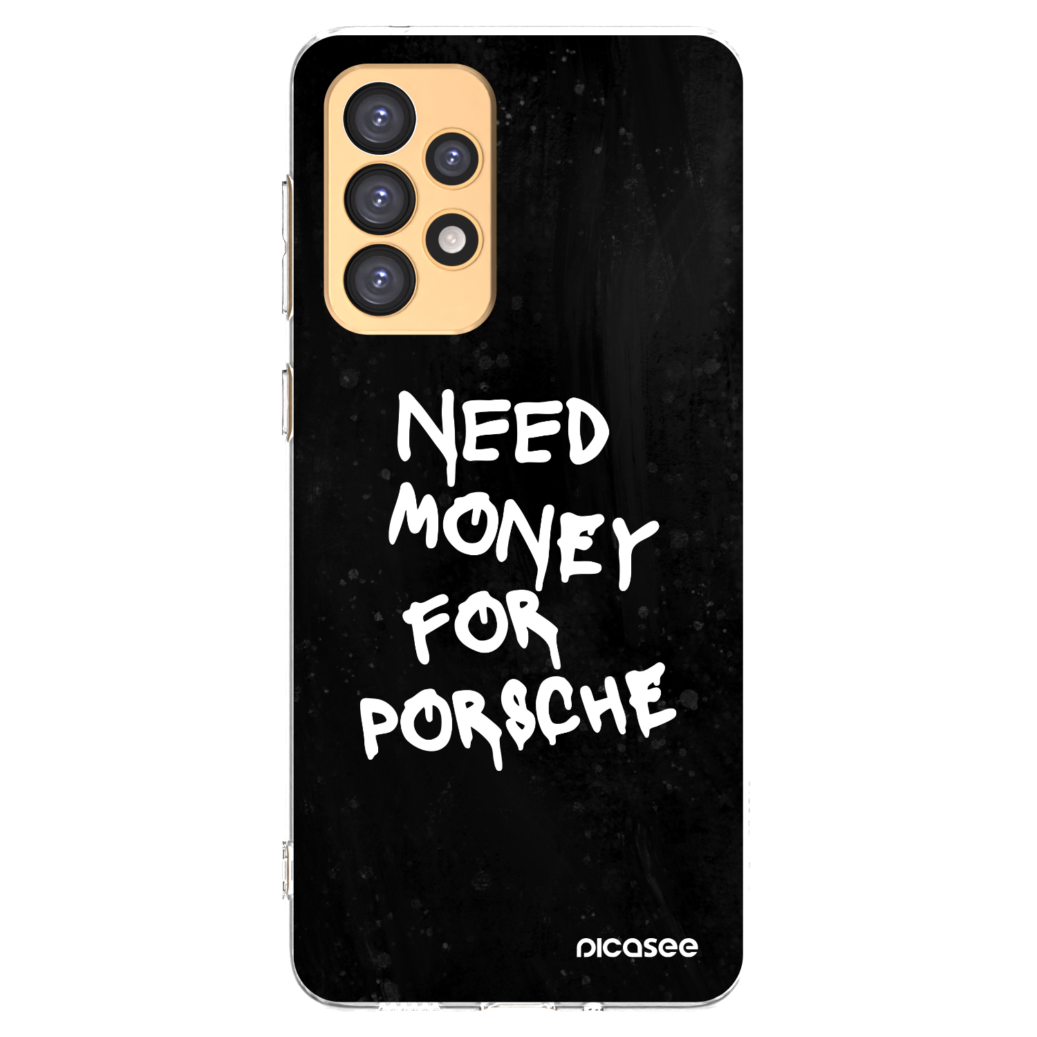 Picasee silikónový prehľadný obal pre Samsung Galaxy A33 5G A336 - Black Dollar