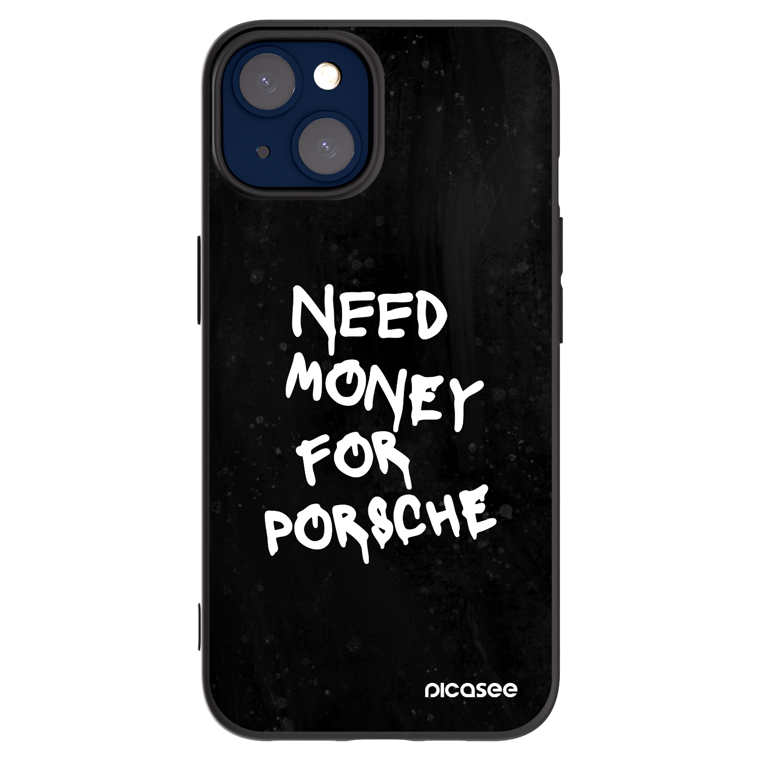 Silikónový čierny obal pre Apple iPhone 14 - Black Dollar