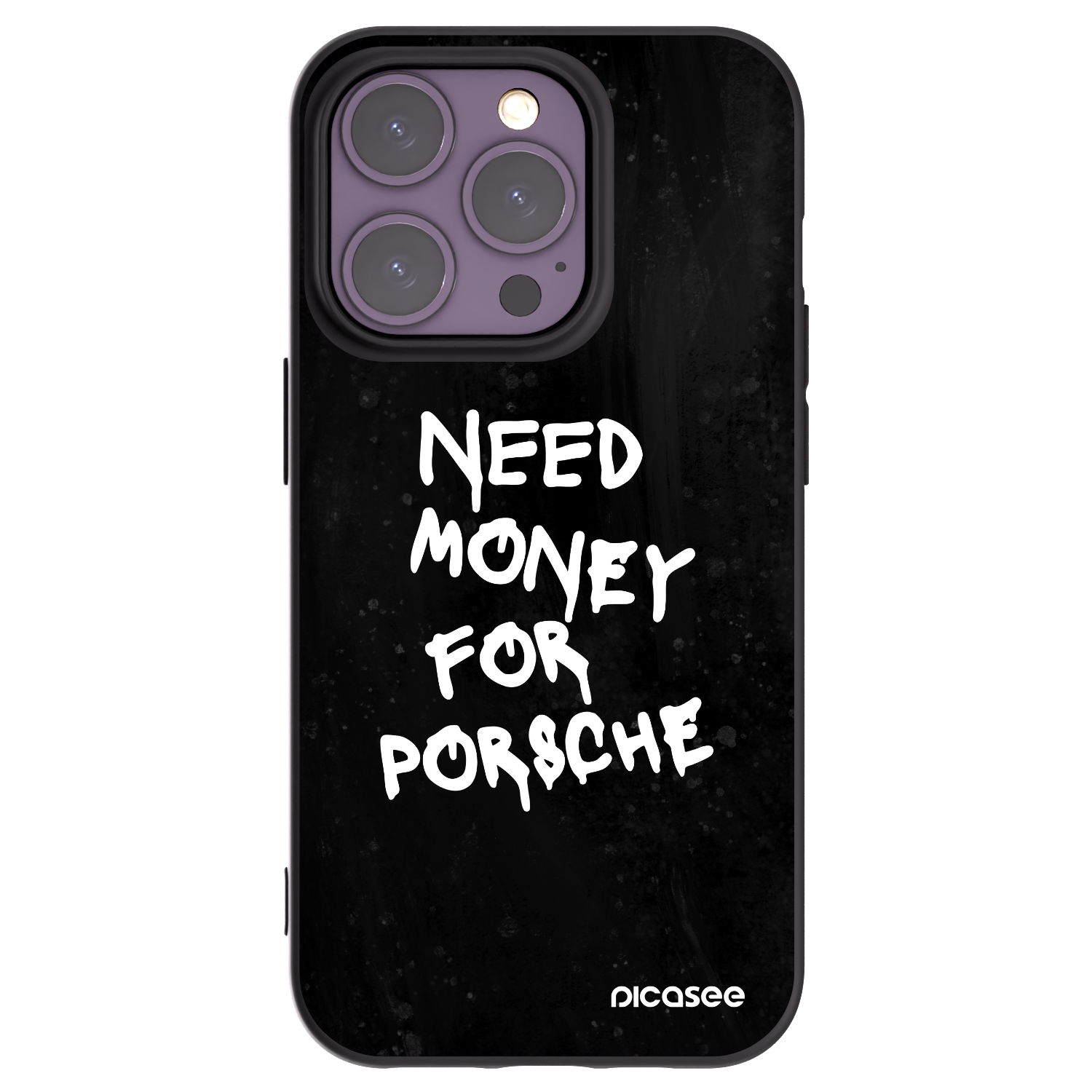 Silikónový čierny obal pre Apple iPhone 14 Pro - Black Dollar