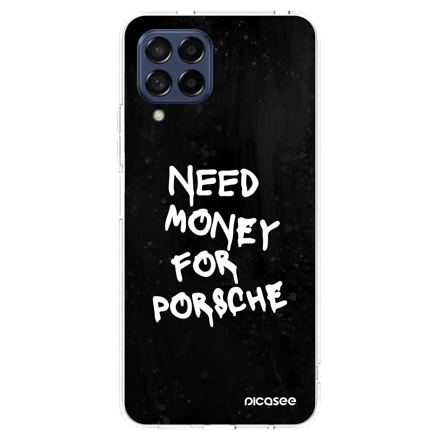 Picasee silikónový prehľadný obal pre Samsung Galaxy M53 5G - Black Dollar
