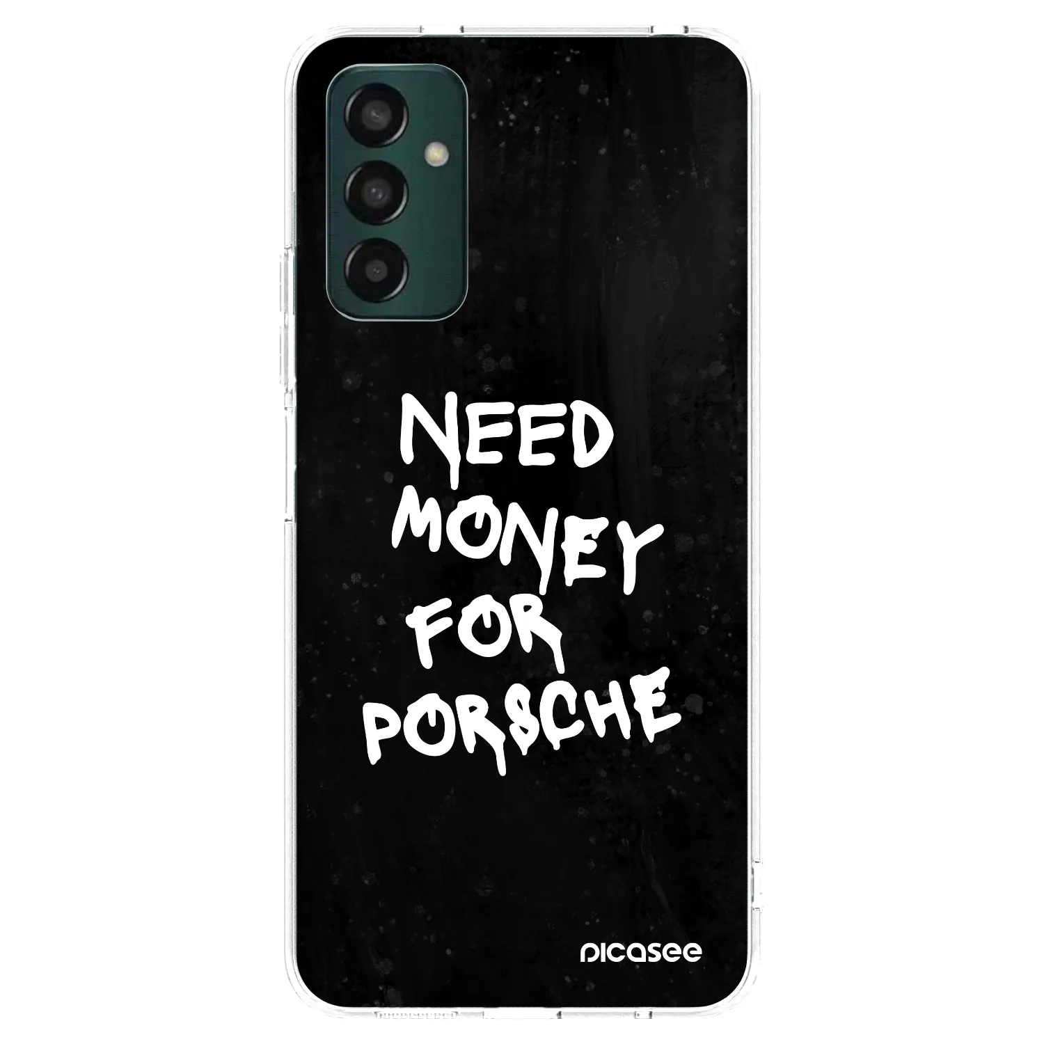 Picasee silikónový prehľadný obal pre Samsung Galaxy M13 M135F - Black Dollar