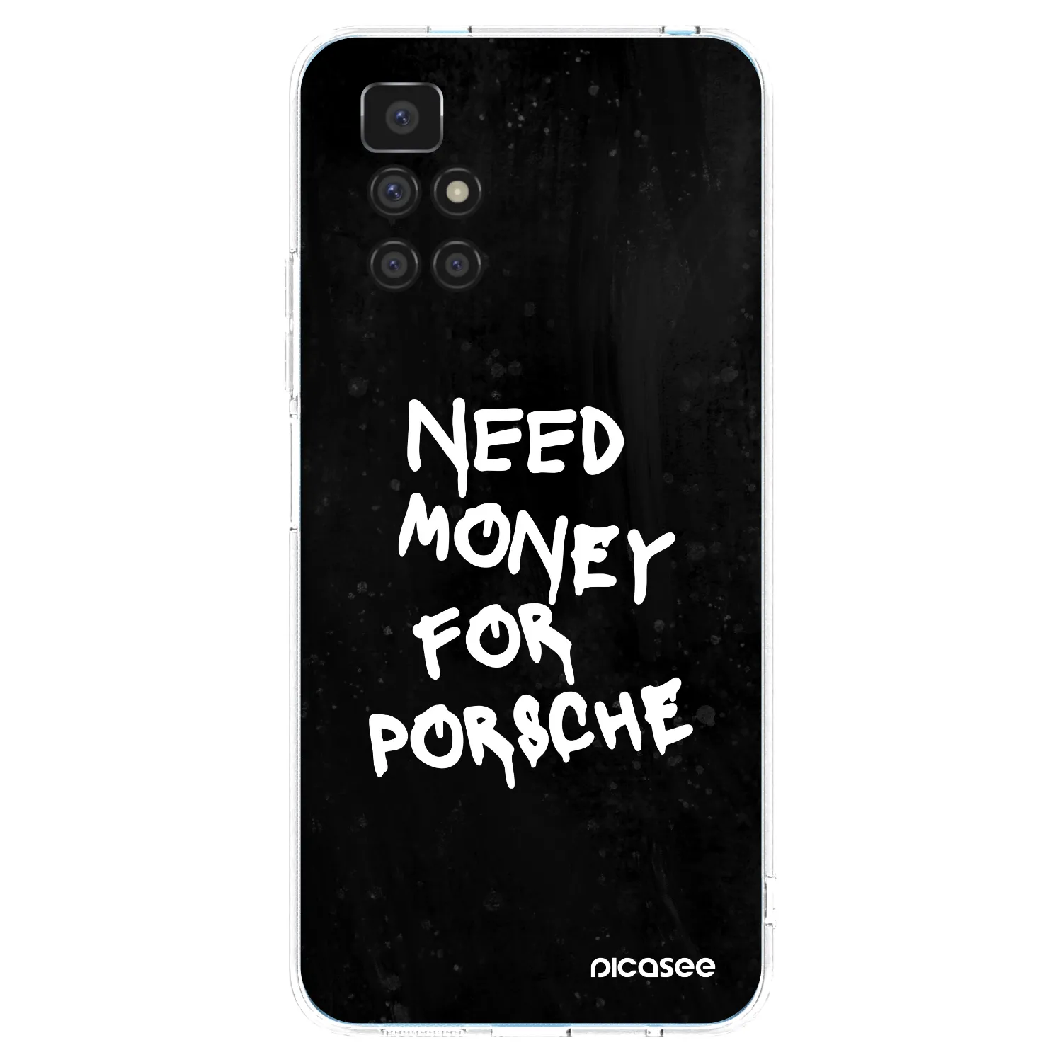 Picasee silikónový prehľadný obal pre Xiaomi Redmi 10 (2022) - Black Dollar