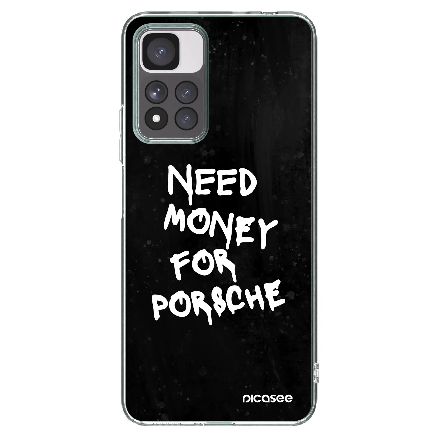 Picasee silikónový prehľadný obal pre Xiaomi Redmi Note 11 Pro+ 5G - Black Dollar