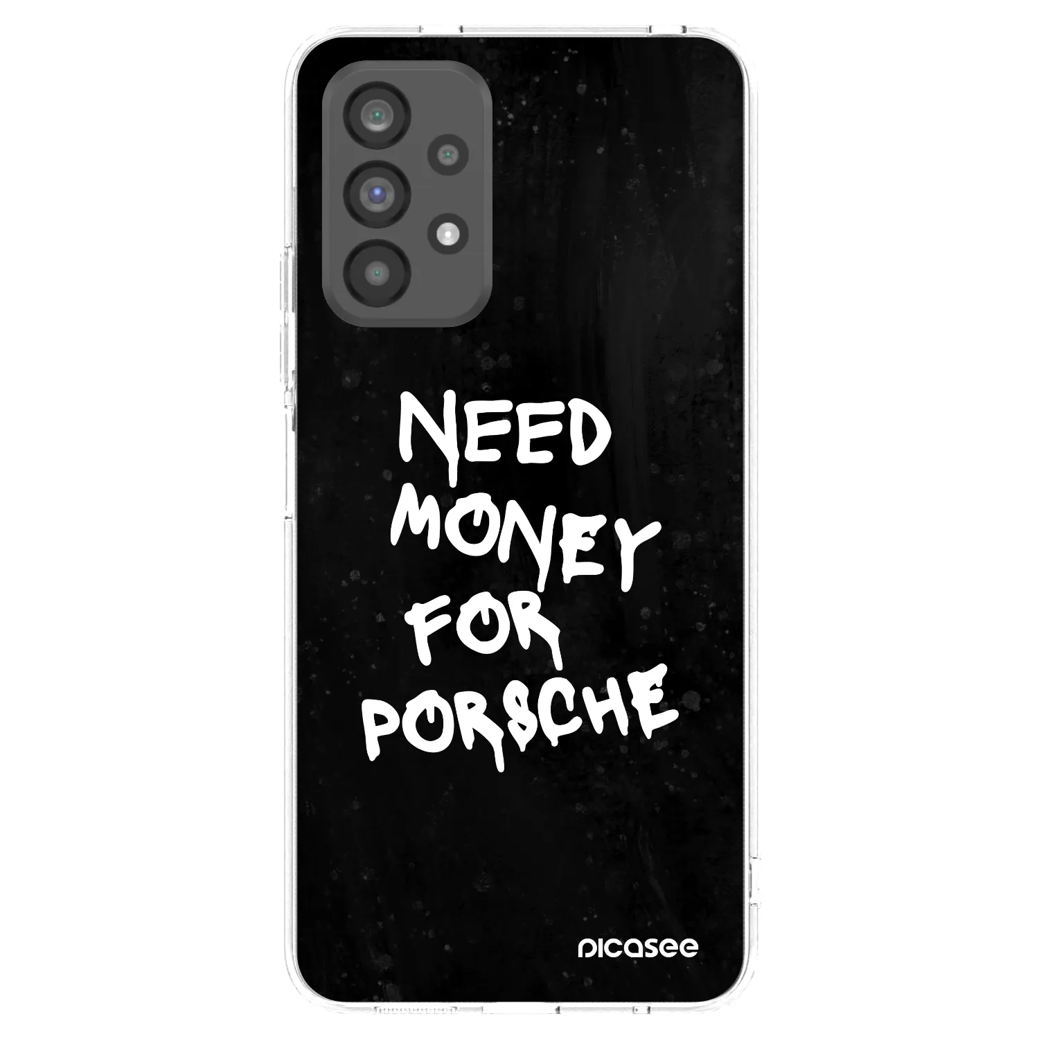 Picasee silikónový prehľadný obal pre Samsung Galaxy A73 5G - Black Dollar