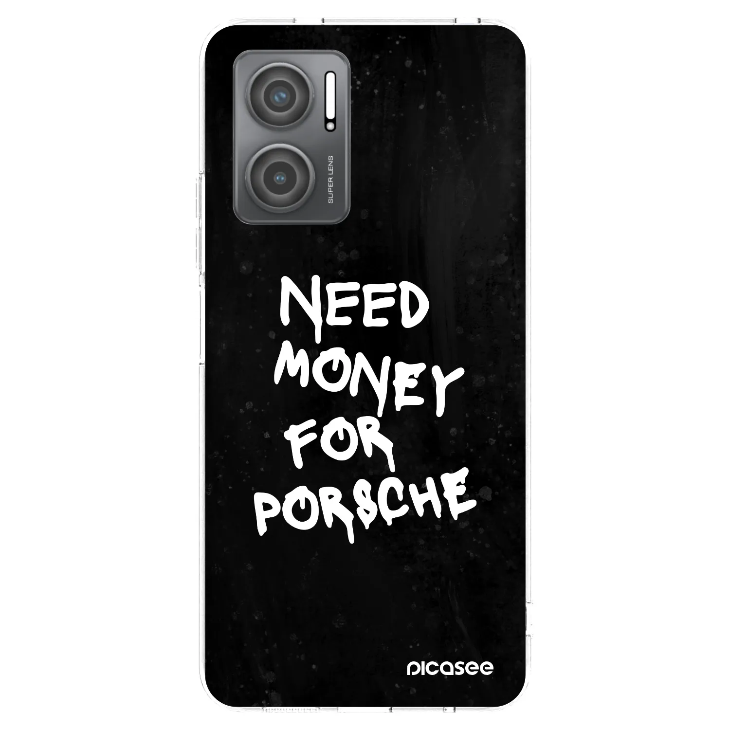 Picasee silikónový prehľadný obal pre Xiaomi Redmi 10 5G - Black Dollar