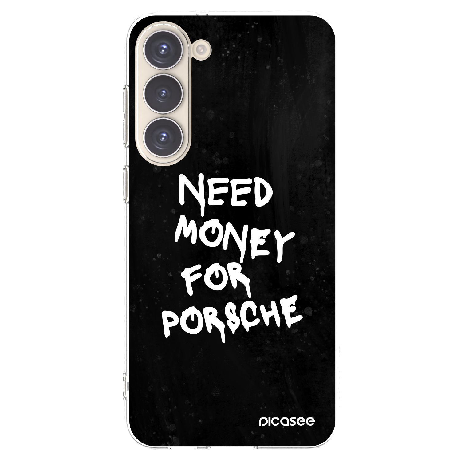 Picasee silikónový prehľadný obal pre Samsung Galaxy S23+ 5G - Black Dollar