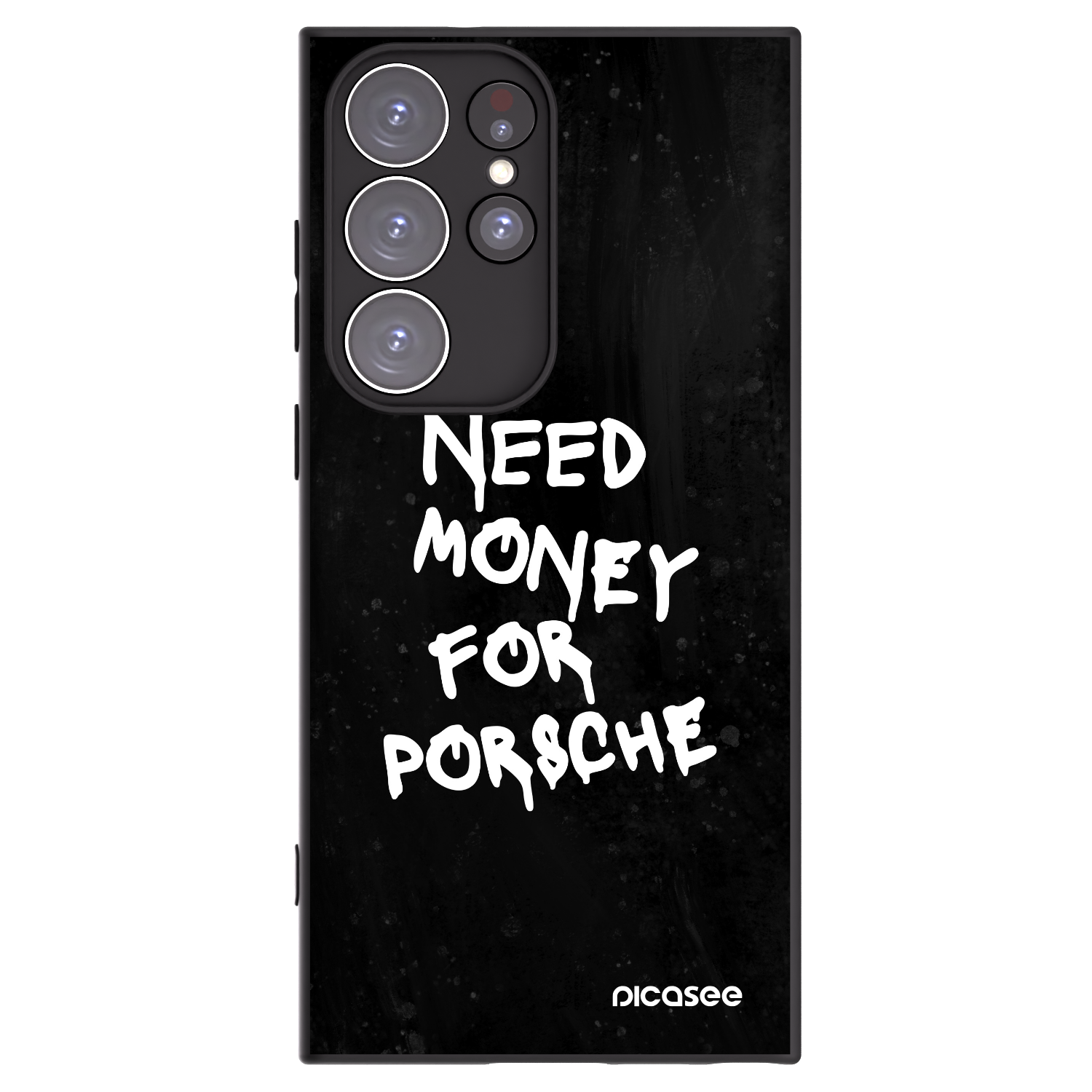 Picasee silikónový čierny obal pre Samsung Galaxy S23 Ultra 5G - Black Dollar