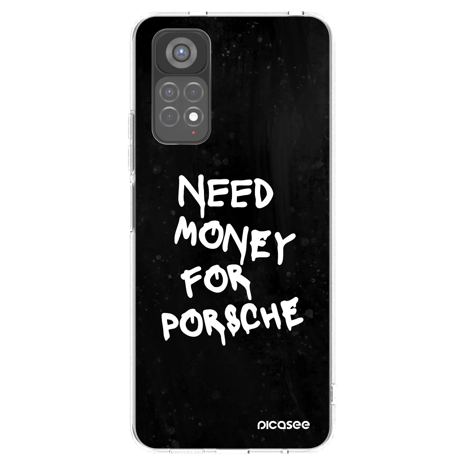 Picasee silikónový prehľadný obal pre Xiaomi Redmi Note 11S 5G - Black Dollar