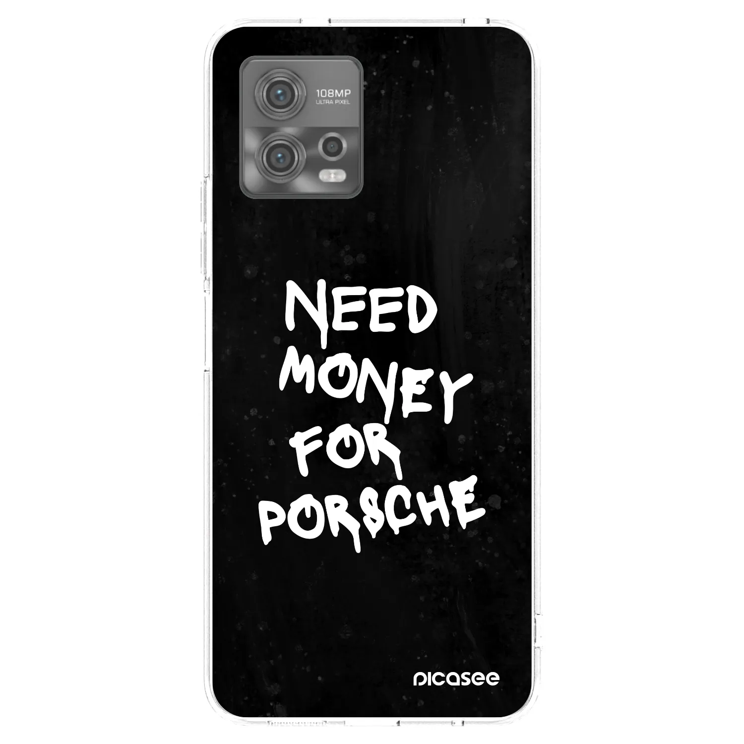 Picasee silikónový prehľadný obal pre Motorola Moto G72 - Black Dollar