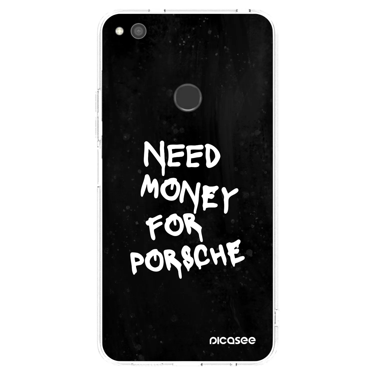 Picasee silikónový prehľadný obal pre Huawei P9 Lite 2017 - Black Dollar