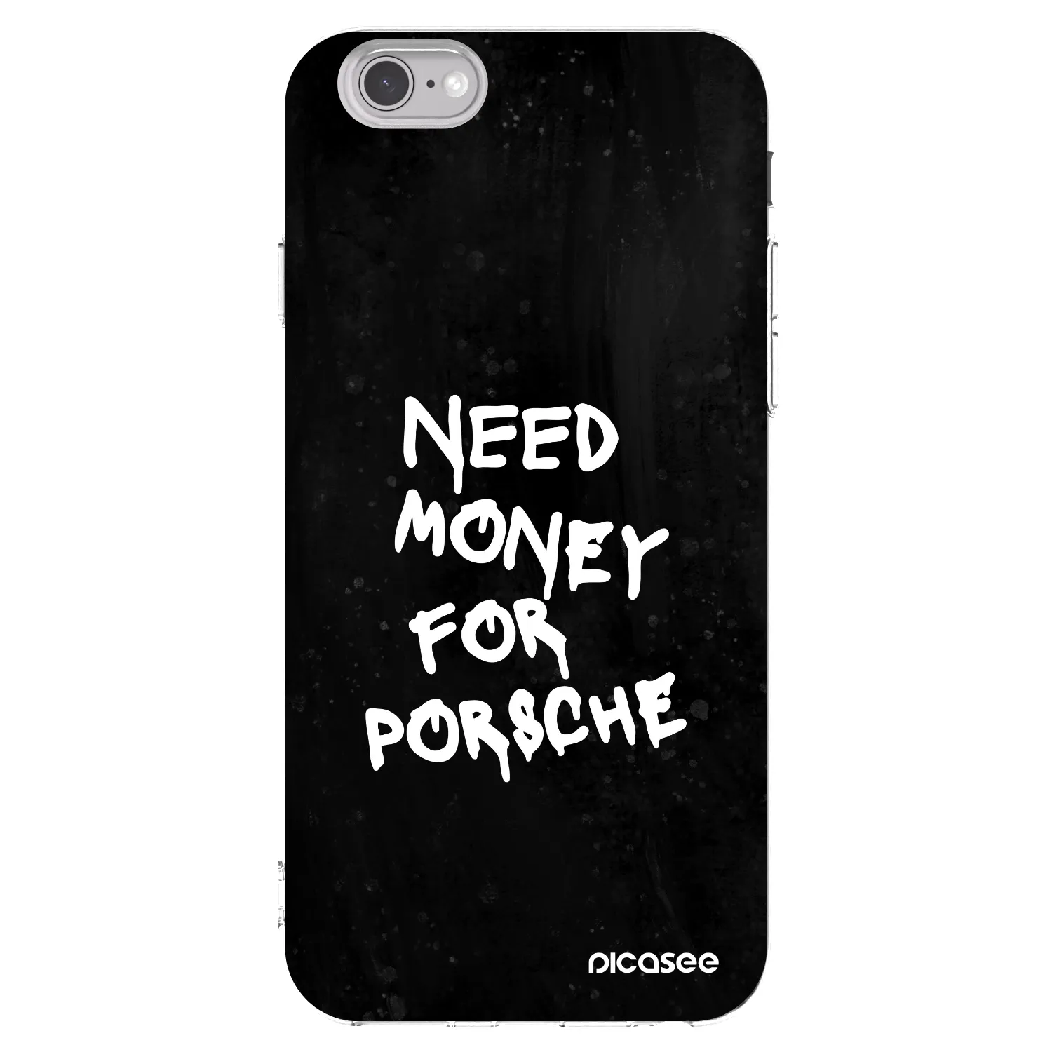 Picasee silikónový prehľadný obal pre Apple iPhone 6/6S - Black Dollar