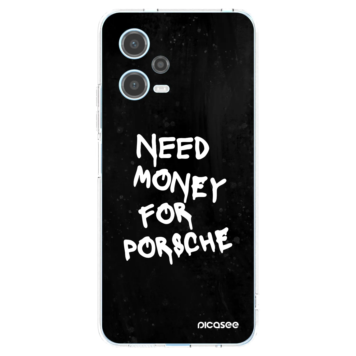 Picasee silikónový prehľadný obal pre Xiaomi Redmi Note 12 5G - Black Dollar