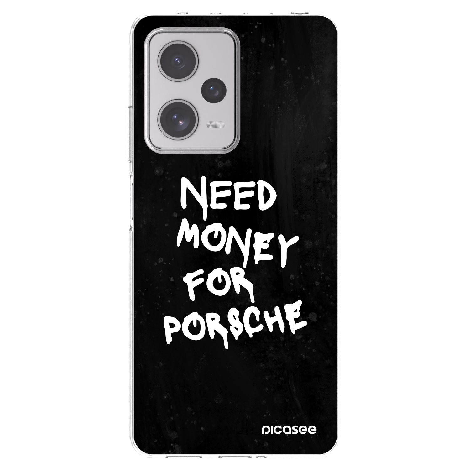 Picasee silikónový prehľadný obal pre Xiaomi Redmi Note 12 Pro+ 5G - Black Dollar