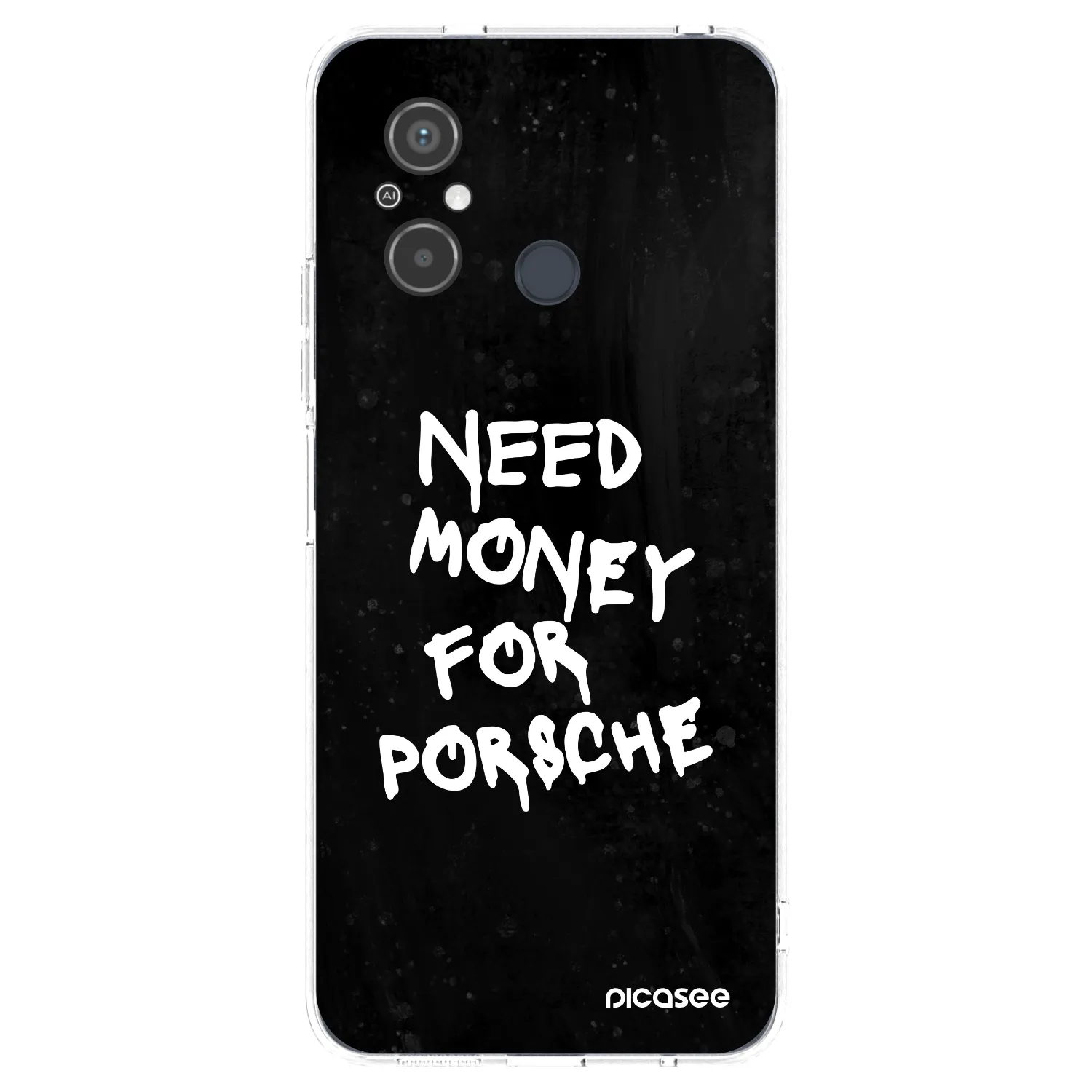 Picasee silikónový prehľadný obal pre Xiaomi Redmi 12C - Black Dollar
